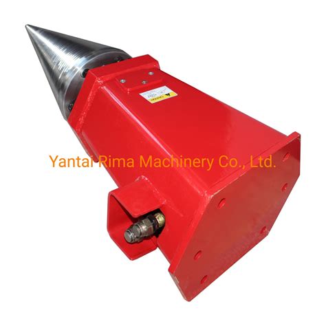 skid steer log splitter cone|cone type log splitter.